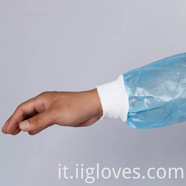 Massaggio cuff di sicurezza Isolamento laminato 40GSM Isolazione Operazione Isolativa Abito teatrale